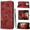 LSPCASA Custodia per Xiaomi Redmi Note 17 Pro, con flip case, rosso | Custodia protettiva in pelle ecologica in poliuretano, con scomparti per carte di credito, funzione leggio