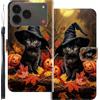 WUACYEAMING Custodia Compatibile con ZTE Nubia A57 4G,con Slot Carte PU Pelle Portafoglio Libro Case Antiurto Bumper Motivo Magnetica Flip Protettiva Resistente Gatto di zucca