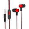 Generic Auricolari cablati per telefono Hi-Fi Stereo Sound In-Ear Wired Earbuds | Musica con cavo Ascolto Podcast Fare Telefonate Cuffie In-Ear Mike Earbud Ascolto Fare Podcast Telefonate