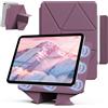 KVTVOU Custodia per iPad A16 11/10a Generazione, 11/10,9 pollici, Viola | Forte magnetico, rimovibile, verticale/orizzontale, supporto con portapenne, sottile e leggero, per dormire/sveglia