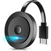 AT-Mizhi Wireless HDMI Dongle TV 4K, Wireless Smart Media Player Streaming, Screen Casting per Miracast/iOS/Mac OS/Airplay/Android/Windows/DLNA, a HDTV, Monitor, Proiettore