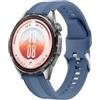 GIOPUEY Cinturini Compatibile con Huawei Watch GT 7 46mm/GT6/5/4 46mm, Morbido Silicone Cinturino [Resistente all'Usura] [Traspirante] - Darkblue