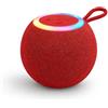 ATIRION GOALKICK X Cassa Bluetooth Portatile Mini Speaker Wireless 5.4 - Altoparlante Compatto 5W con Luci LED RGB, USB, TF e Radio FM - Batteria 800mAh, Gadget Regalo Aziendale (Rosso)