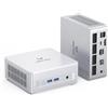 MINISFORUM UM880 Plus Mini PC, AMD Ryzen 7 8845HS, 8C/16T fino a 5,1 GHz, Radeon 780M, OCuLink, Triplo Display, 8K@60Hz, WiFi 6E, 5x USB, Barebone senza RAM/SSD