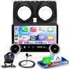 VECHTEL Autoradio 2G+64G Android 15 per Nissan Qashqai J10 2006-2016, 10.1 IPS Schermo Tactile co Carplay Android Auto senza Fili GPS Wi-Fi Doppie Manopole USB/Tipo-C Bluetooth FM RDS Retrocamera