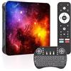 SUKOTOP TV Box Android 14 4GB RAM 64GB ROM, Decoder 8K HDR, Bluetooth 5.0, USB 3.0 | Processore Quad-Core, Porta LAN Ethernet e USB 3.0, Media Player Streaming per TV