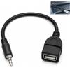 Wxuiqaz Adattatore da USB a Ausiliare, adattatore USB femmina a jack da 3,5 mm maschio audio stereo cavo convertitore AUX per Autoradio lettore CD DVD GPS MP3 funzione decodifica musica auto compatibile 20 cm