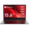 Unowo Laptop 2 in 1 15.6 Touch Screen Core i3-10100Y 16GB RAM 256GB SSD | Display Full HD IPS, con Windows 11, Tastiera Illuminata, WiFi 6, USB-C PD 65W, Nero