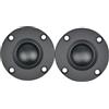 YEHEI 2 Pezzi 6Ω 30W Nero Altoparlante Tweeter a Cupola Morbido in Film di Seta
