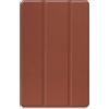 SimidunEUR Custodia per Samsung Galaxy Tab S9 Ultra da 14,6 pollici, marrone, custodia sottile in pelle PU con portapenne e retro rigido in policarbonato, antiurto, custodia automatica sleep/wake