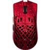 ATK Blazing Sky Ghost Ultimate+ Mouse Gaming Wireless - Rosso | Ultraleggero 48 g, Sensore PAW3955 Master, 50.000 DPI, 8.000 Hz, Batteria 200 h, 3 modalità 2.4G/BT/Cablato, per PC/Mac