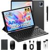 Generic Android 15 Tablet 10.4 Pollici con 5G WiFi, 36GB RAM+256GB ROM, Octa-Core, 2000x1200 IPS, 8000mAh, 13MP+8MP, BT5.0/Widevine L1/GMS/GPS, Tablet con Tastiera, Grigio