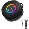 nilic Mini altoparlante portatile Bluetooth per doccia, impermeabile, senza fili, con bassi stereo e luci RGB, con ventosa, piccolo altoparlante per bagno, piscina, viaggi e attività all'aperto