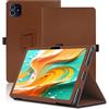 Envibe Custodia per Teclast ArtPad Tablet 13.2 Pollici.(Marrone) | Supporto Pieghevole, Porta Stilo, Protezione Completa
