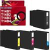 Genérico T14B1 T14B2 T14B3 T14B4 Pack 4 Cartucce d'inchiostro pigmentato Multicolore Compatibile con Epson C13T14B140 C13T14B240 C13T14B340 C13T14B440