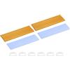 PATIKIL M.2 2280 Nvme SSD Dissipatore 70x22x3mm, 2 Set Radiatore Raffreddatore in Alluminio con Alette di Raffreddamento e Pasta Termica/Nastro/Anello in Gomma per Laptop CPU LED, Oro