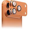 ZWWOGE Protezione della Fotocamera per iPhone 17 Pro Max, Antigraffio Design Tutto in Uno Vetro Temperato 9H+ Protezione Totale della Fotocamera Compatibile con Custodia, Arancio Cosmico