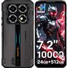 OUKITEL WP60 4G Rugged Smartphone 2026, 7.2 120Hz, 24GB+512GB/2TB, NFC | 10000mAh/33W Telefono Indistruttibile, 64MP+16MP Cellulare Impermeabile, Android 16 Rugged Phone, Dual SIM/Face ID/NFC/OTG