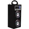 Majestic TS 78 BT USB SD AX - Altoparlanti a torre portatili con Bluetooth, Ingressi USB/SD/AUX-IN, radio FM, batteria ricaricabile, luci intermittenti, Nero