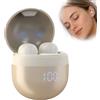Generic Piccoli auricolari invisibili Mini in Ear Buds Bluetooth piccoli auricolari | Auricolari nascosti per lavoro, piccole cuffie con microfono a cancellazione del rumore, per ufficio, sonno, sport, viaggi