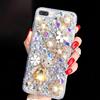 Ymyhyuxi Cover per Motorola Moto G67 Power, con strass e brillantini | Design floreale 3D, decorazioni con perle