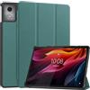 LMFULM® Custodia per Lenovo Tab K11 Plus TB-352FU (11,45 pollici), in pelle PU, sottile, leggera, con funzione di accensione e spegnimento automatico, con funzione di supporto, colore: verde scuro