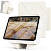KVTVOU Custodia per iPad A16 11/10a generazione, 11/10,9 pollici, bianco | Forte magnetico, rimovibile, verticale/orizzontale, supporto con portapenne, sottile e leggero, per dormire/sveglia