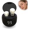 Generic Piccoli auricolari invisibili Mini in Ear Buds Bluetooth piccoli auricolari | Auricolari nascosti per lavoro, piccole cuffie con microfono a cancellazione del rumore, per ufficio, sonno, sport, viaggi