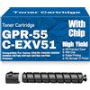 SXLXYOF Cartucce di toner compatibili GPR-55 C-EXV51 GPR55 CEXV51 Nero Giallo Magenta Ciano Toner per Canon C5535I C5540I C5550I C5560I C5735I C5740I C5750I C5760I,Black-GPR55 CEXV51