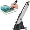 Ouitble Mouse con penna wireless 3 livelli DPI regolabile Scrittura touch screen Accessori per computer portatili compatti a bassa potenza per notebook Tablet desktop Smartphone Sm (Grigio)