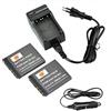 DSTE 2-pacco NP-BD1 Batteria + Caricabatteria Compatibile per Sony DSC-T70 DSC-T75 DSC-T90 DSC-T200 DSC-T300 DSC-T500