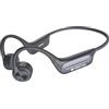 Voistek Cuffie Bluetooth 6.0, impermeabili, IP68, con lettore MP3 da 32 GB di memoria, senza fili subacquei, design aperto per nuoto, corsa, bicicletta e surf (grigio)
