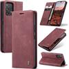 Samokor Cover per Samsung Galaxy A53 5G Pelle Flip Custodia Cavalletto Portafoglio Magnetica Carta Fessura Antiurto per Samsung Galaxy A53,Vino Rosso