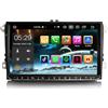 Erisin 9 8-Core Android 16 4GB+64GB Autoradio Bluetooth per VW Polo 6R T5 Passat B6 Golf 6 Touran Bora Touran Jetta, 2DIN Radio Supporto Wireless CarPlay Android Auto Navigatore GPS DSP DAB+ FM WiFi