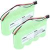vhbw 2x batteria compatibile con Fluke Scopemeter 124s, 123s dispositivo di misurazione (3000mAh, 4,8V, NiMH)