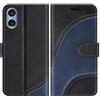 BoxTii Cover per Sony Xperia 5 V, Custodia in PU Pelle Portafoglio, Magnetica Cover a Libro con Slot per Schede per Sony Xperia 5 V, Nero