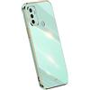 RankOne La Custodia del Telefono è Adatta per OPPO A53 / OPPO A53s (6.5 Inches), Case per Cellulare in Silicone con Telaio Galvanico - Verde