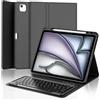 IVEOPPE Tastiera per iPad Air 13 M4 2026/M3 2025/M2 2024/iPad Pro 12.9 3-6 Gen | Cover Keyboard Staccabile, Italiano QWERTY, Custodia Tastiera Bluetooth con Portapenna per iPad Air 13 Pollici, Grigio scuro