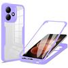 YUXING Cover per Xiaomi Redmi Note 17 Pro 5G, 360 Gradi Antiurto | Protezione dello Schermo Integrata, Protezione Integrale, TPU+PC, Retro Trasparente, Bordi Rialzati, Antigraffio-Viola