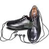 All Kilts Sports ALLE KILTS SPORTS Uomini Ghillie Brogues Kilt Nero Similpelle Scarpe con Nappa Lacci per Ogni evento