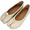 CSSHNL Tabi Ballerine Ballerine da Donna con Punta Divisa Scarpe Tabi Moda Mocassini Slip-on Casual da Donna in Pelle Pieghettata