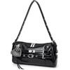 Aulenge Piccola Borsa a Mano Donna Retro Piccola Y2K Borsa a Mano Donna | Design Fiocco, Materiale PU, Stile Y2K, per Festa Matrimonio Quotidiano Lavoro