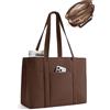 bagsmart Puffer - Borsa da donna, grande borsa da lavoro | Borsa tote leggera da 21,5 l, con 3 grandi scomparti, per laptop da 15,6 pollici + scomparto per bottiglia