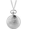 ELEGAM pocket watches for men,pocket watch,1 Pc Vintage Pocket Watches Clock Unisex Watch Necklace Chain Pendant-Silver(Color : Silver)