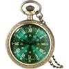 Fogitbok Orologi da tasca vintage al quarzo da uomo con catene, orologio da tasca analogico per donne, regali per papà/nonno regali per lui per compleanno