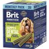 Brit Premium - Confezione Bastoncini Dentali, Cani Adulti Taglia M, 28 pz. | Bastoncini dentali al pollo per cani di taglia media: morbidi, favoriscono igiene orale, articolazioni e alito fresco.