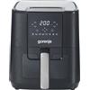 Gorenje AF1350DWB Friggitrice ad aria calda / 1.350 Watt/cestino da 5,4 litri con finestra di visualizzazione/8 programmi automatici/rivestimento antiaderente/display a LED/L x A x P: 28 × 35,3 × 32,1