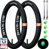 AVVS tech 2x Camera d'aria 20 (47/62-406) in butile. Valvola AV 32/40 mm. Per bici bambino, BMX, pieghevole, rimorchio e pneumatici pieghevoli. Kit di alta qualità con 2 leve incluse