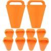 Zerodeko 10 Pezzi Tappo di Scarico per Kayak a Pressione in TPE Arancione | Tenuta, Installazione Facile, per Kayak e Tavole Sup, Leggero per Mare e Canoa