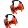 VOSAREA Scarpa Rotella Portatile Regolabile in Pvc Arancia per Bambina | Design Luminoso, Facile da Trasportare e Riporre, Accessorio da Gioco per Uso Esterno